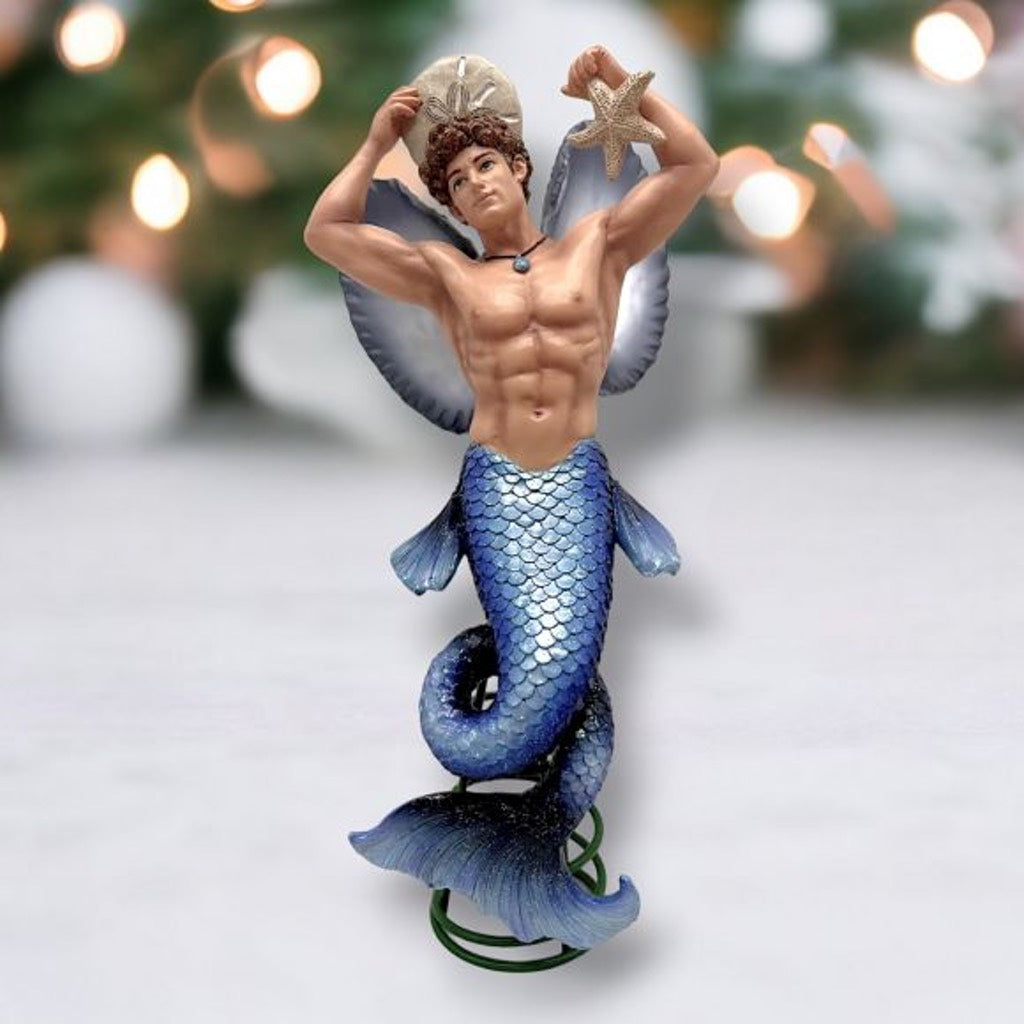 December Diamonds Merman Blue Angel Tree Topper