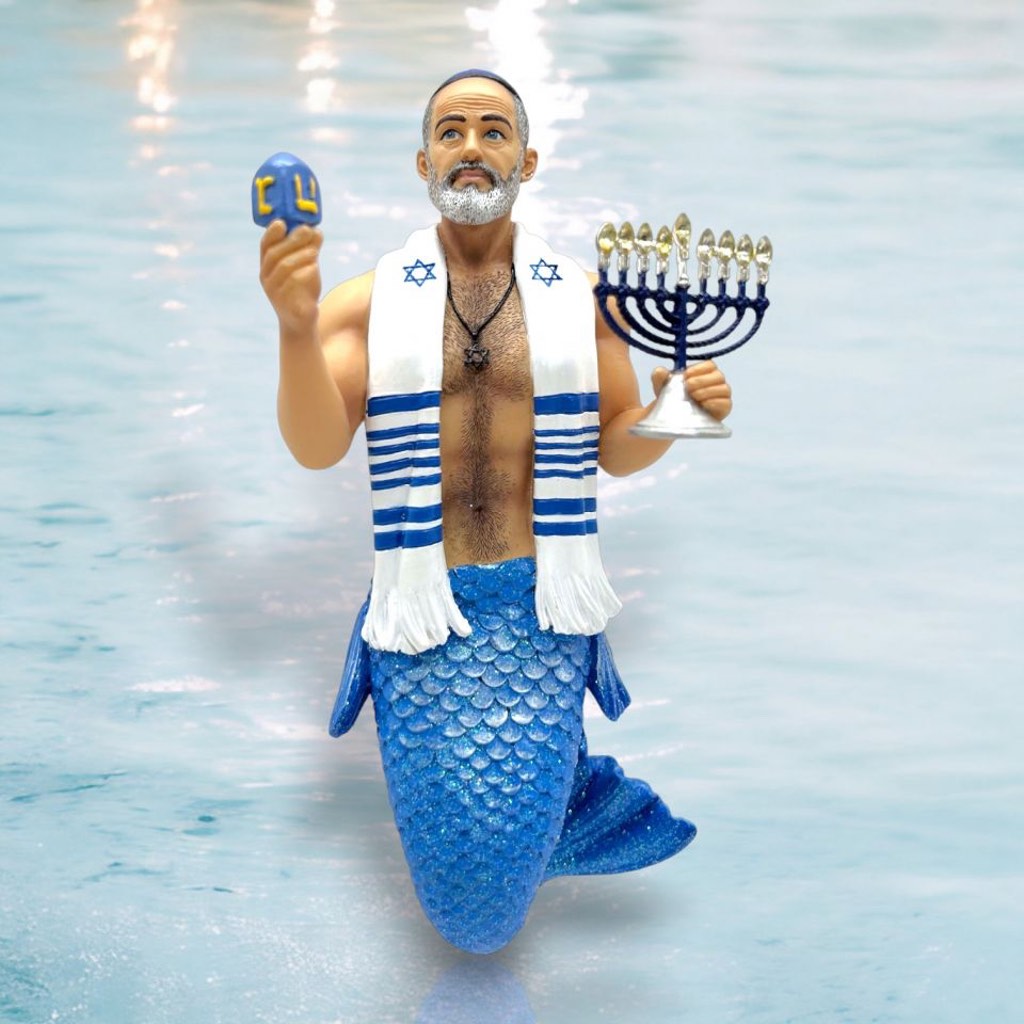 December Diamonds Merman Ornament - Hunky Hanukkah