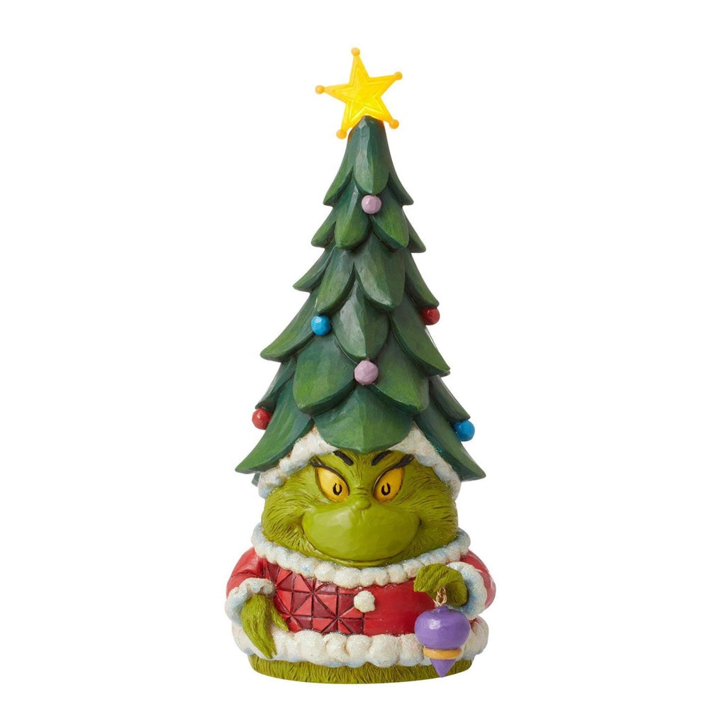 Jim Shore Grinch Gnome With Tree Hat Figurine – Annual Ornaments