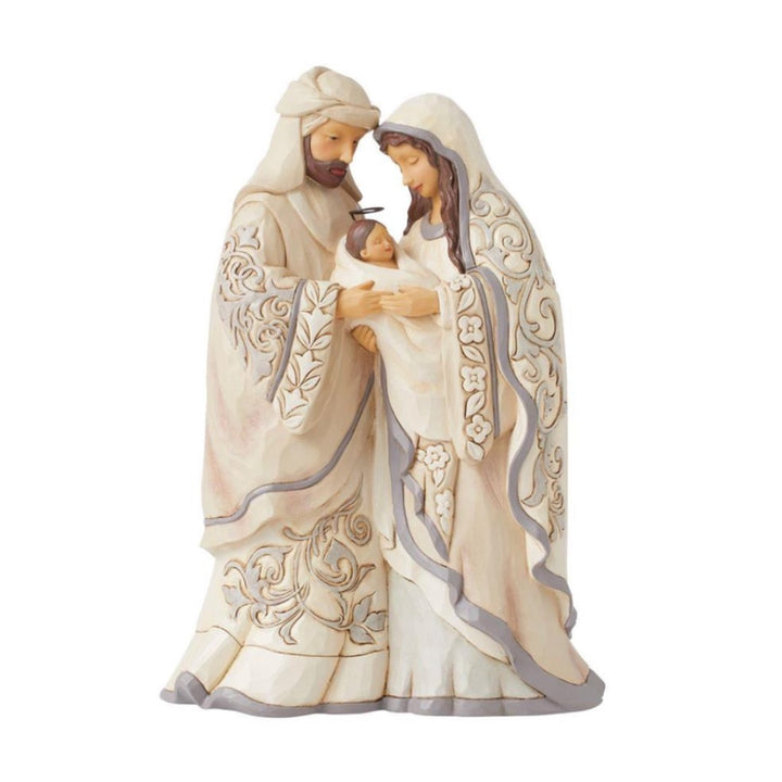 Jim Shore White Woodland Holy Family Figurine