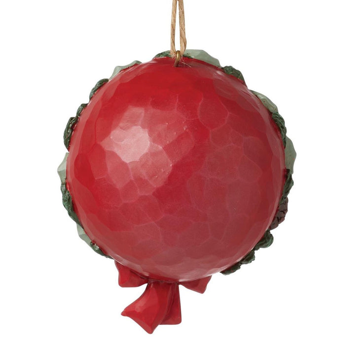 Jim Shore Santa & Deer Wreath Ornament