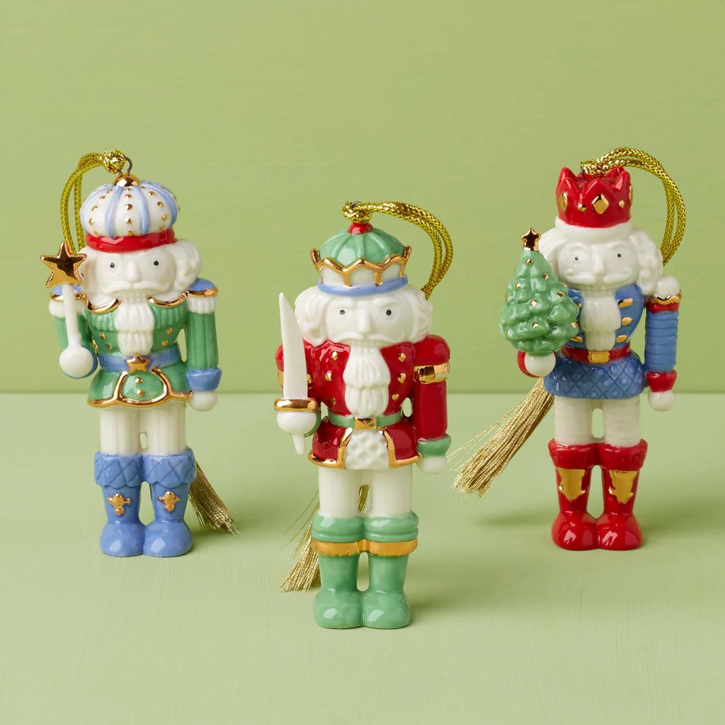 Lenox Nutcracker 3 Pc. Ornament Set