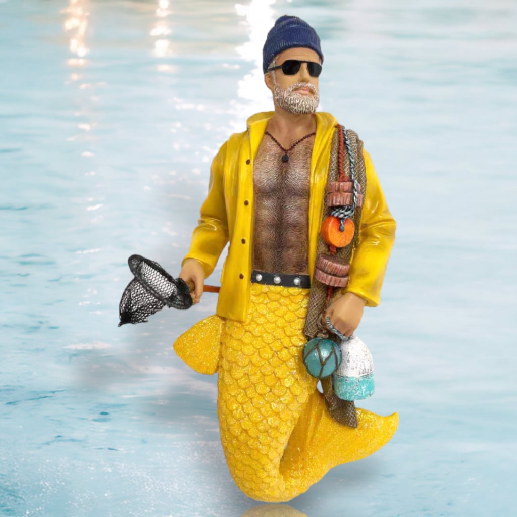 December Diamonds Merman Ornament - Monty The Fisherman