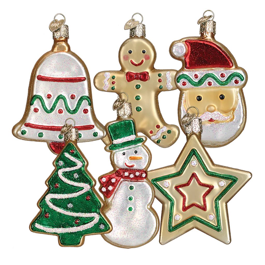 Old World Christmas Sugar Cookie 6 Piece Ornament Set