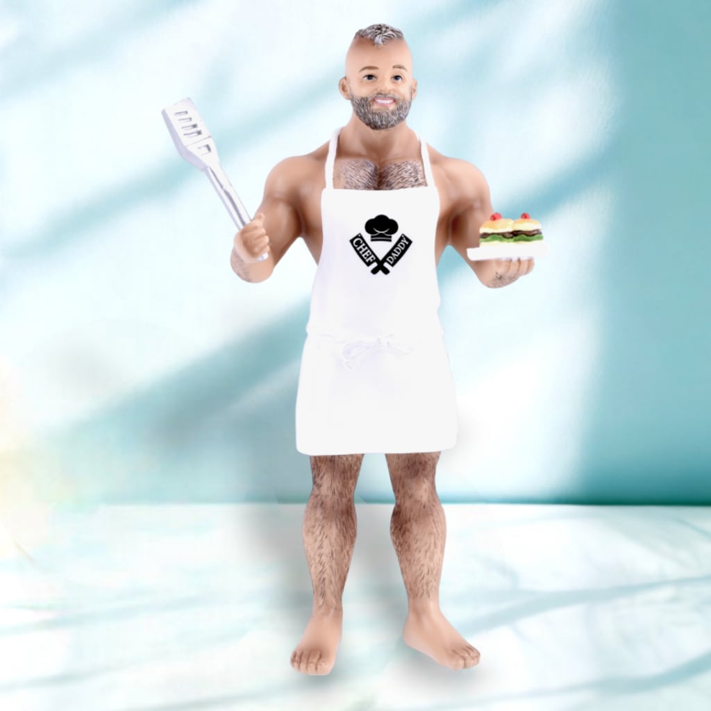 December Diamonds Poke The Bear Ornament - Chef Daddy Bear