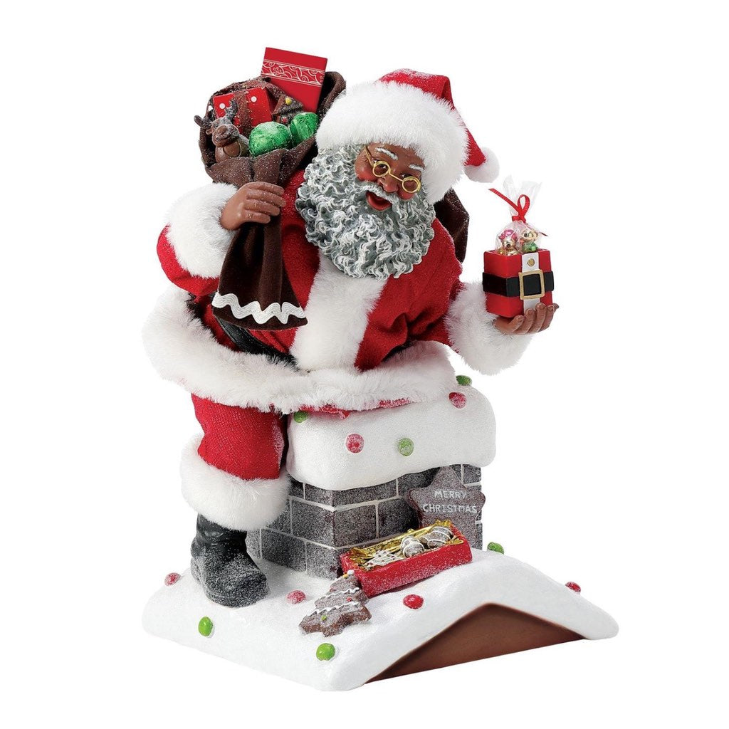 Possible Dreams Clothtique Home Sweet Home Santa AA Figurine