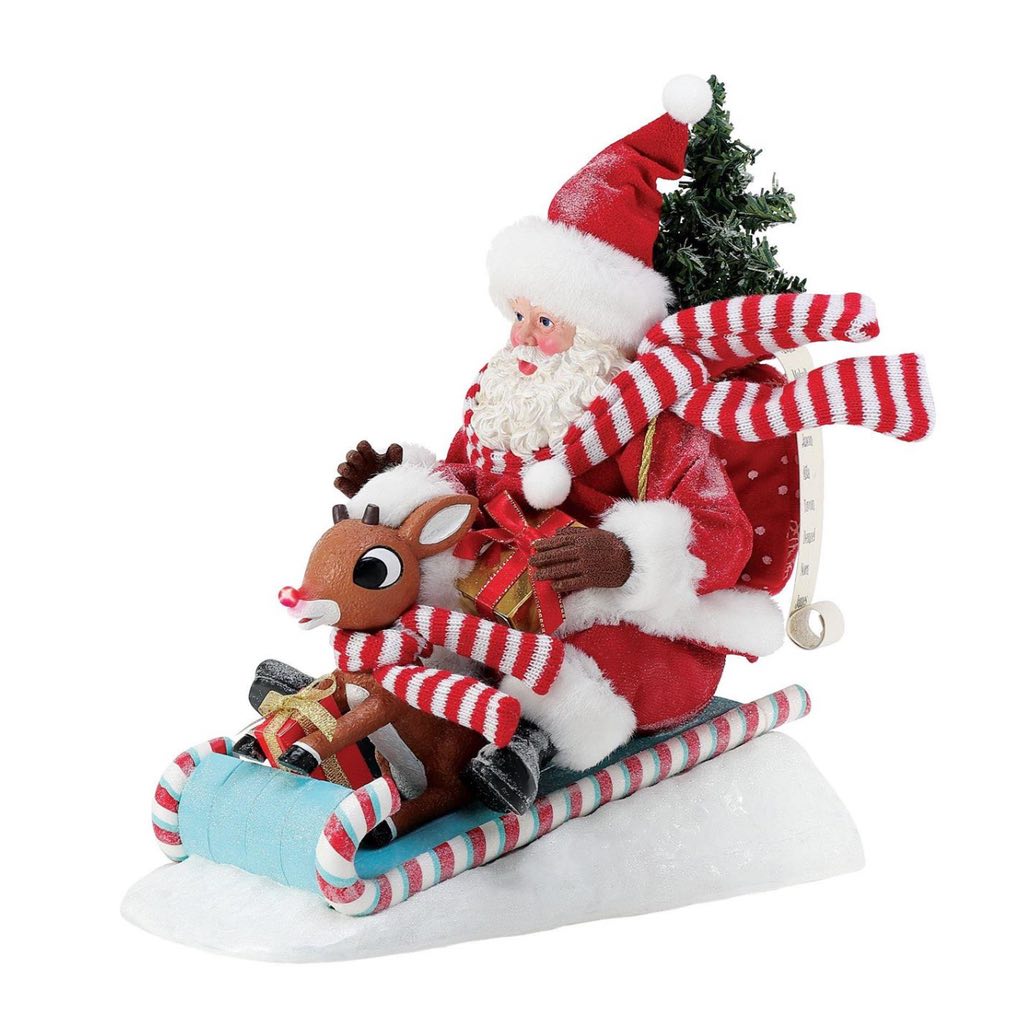 Possible Dreams Clothtique Ready Santa! Figurine