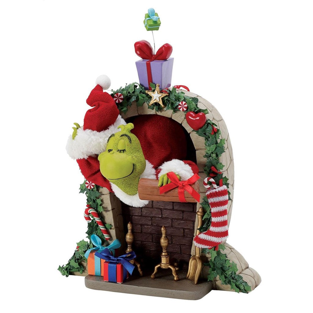 Possible Dreams Clothtique Up The Chimbley Grinch Figurine