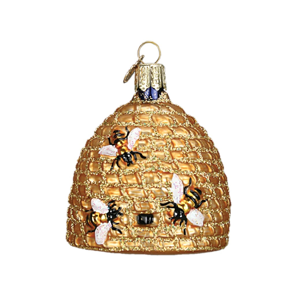 Old World Christmas Bee Skep Ornament