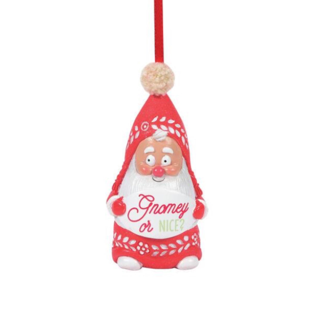 Snowpinions Gnomie Or Nice SnowGnome Ornament