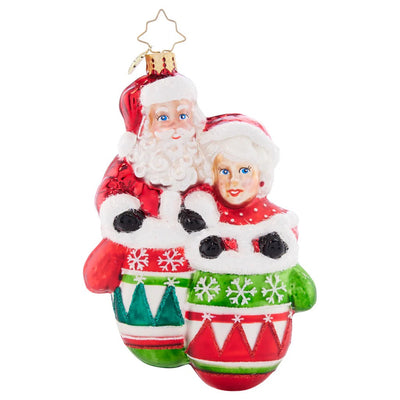 Christopher Radko Christmas Couple Santa & Mrs. Claus Ornament