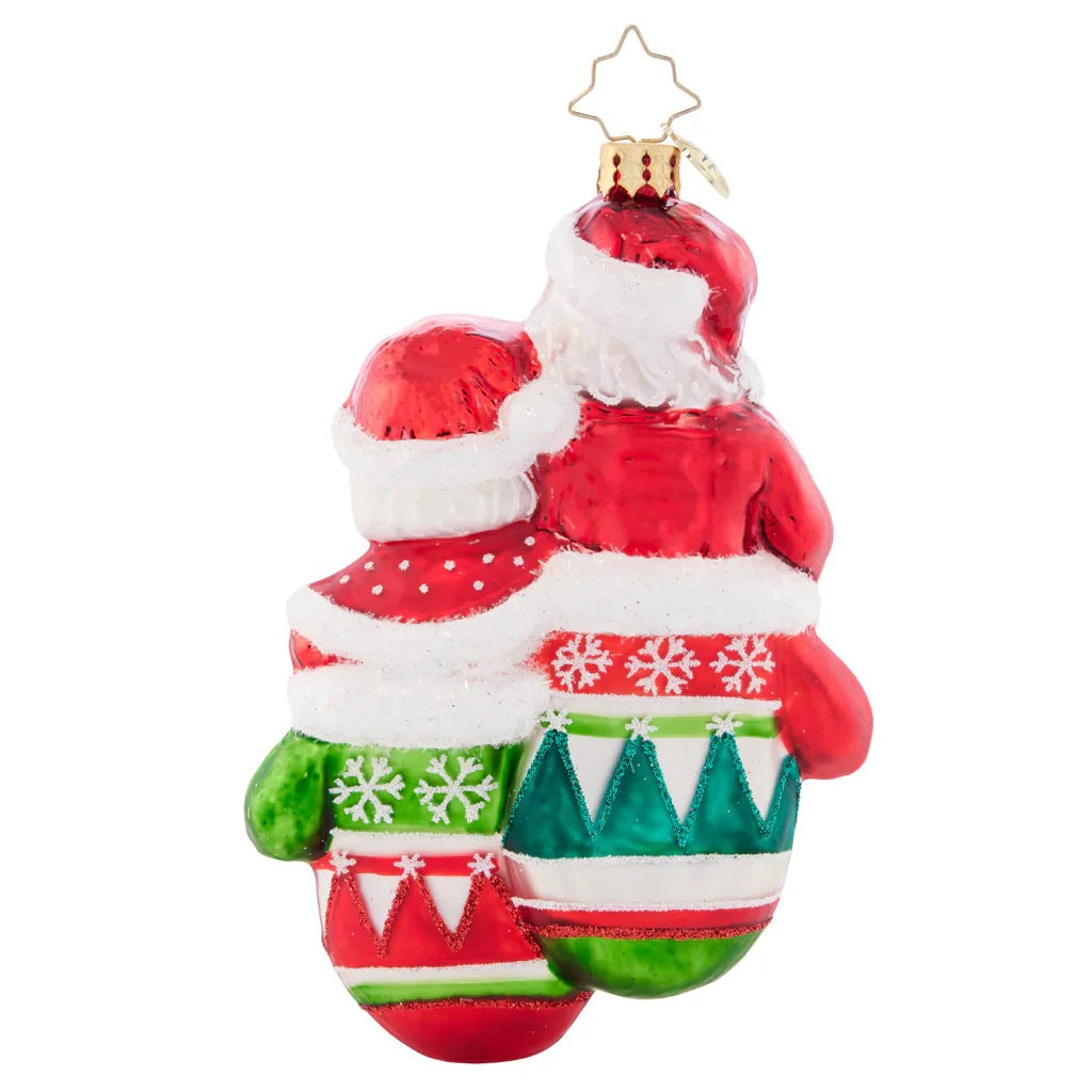 Christopher Radko Christmas Couple Santa & Mrs. Claus Ornament