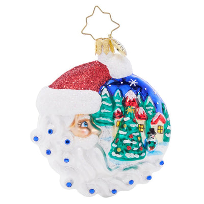 Christopher Radko Christmas Village Santa Gem Ornament