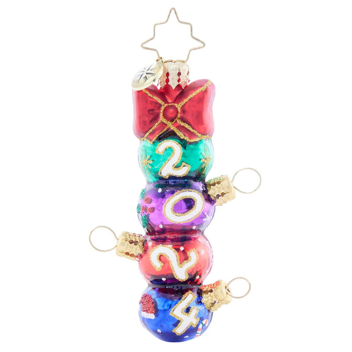 Christopher Radko Have A Ball 2024 Gem Christmas Ornament Annual