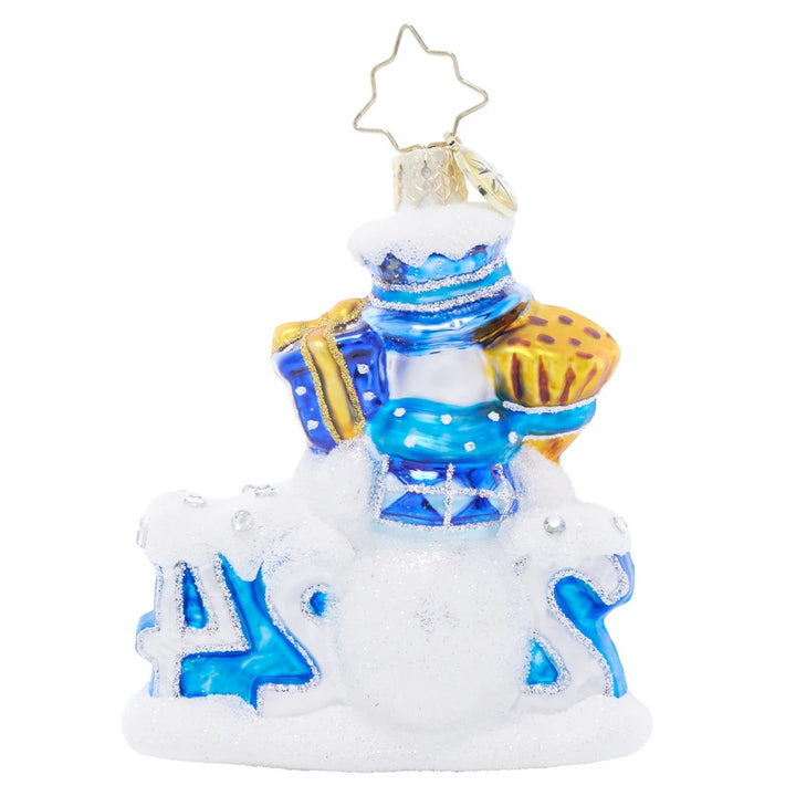 Christopher Radko Coolest Year Yet Snowman 2024 Gem Christmas Ornament