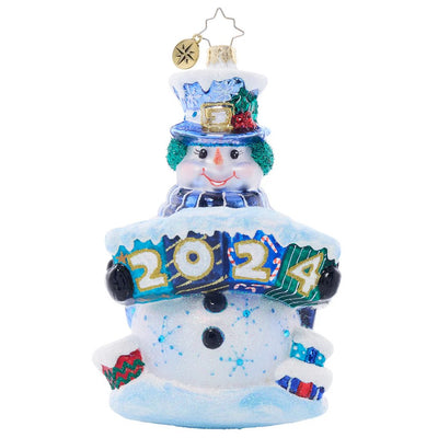Christopher Radko Snow Gifts Like These Gifts Snowman 2024 Christmas Ornament