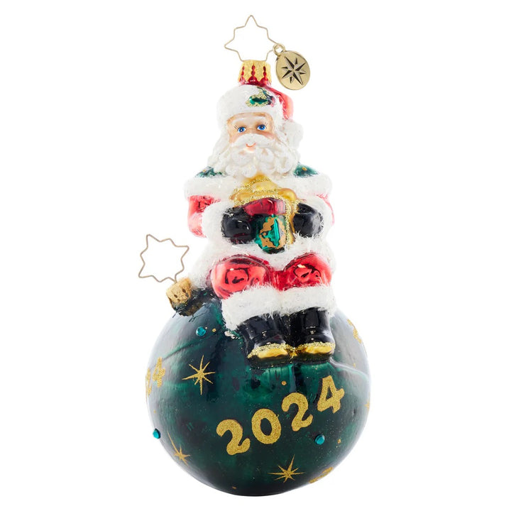 Christopher Radko 2024 Christmas Wishes Santa Ornament Annual Ornaments
