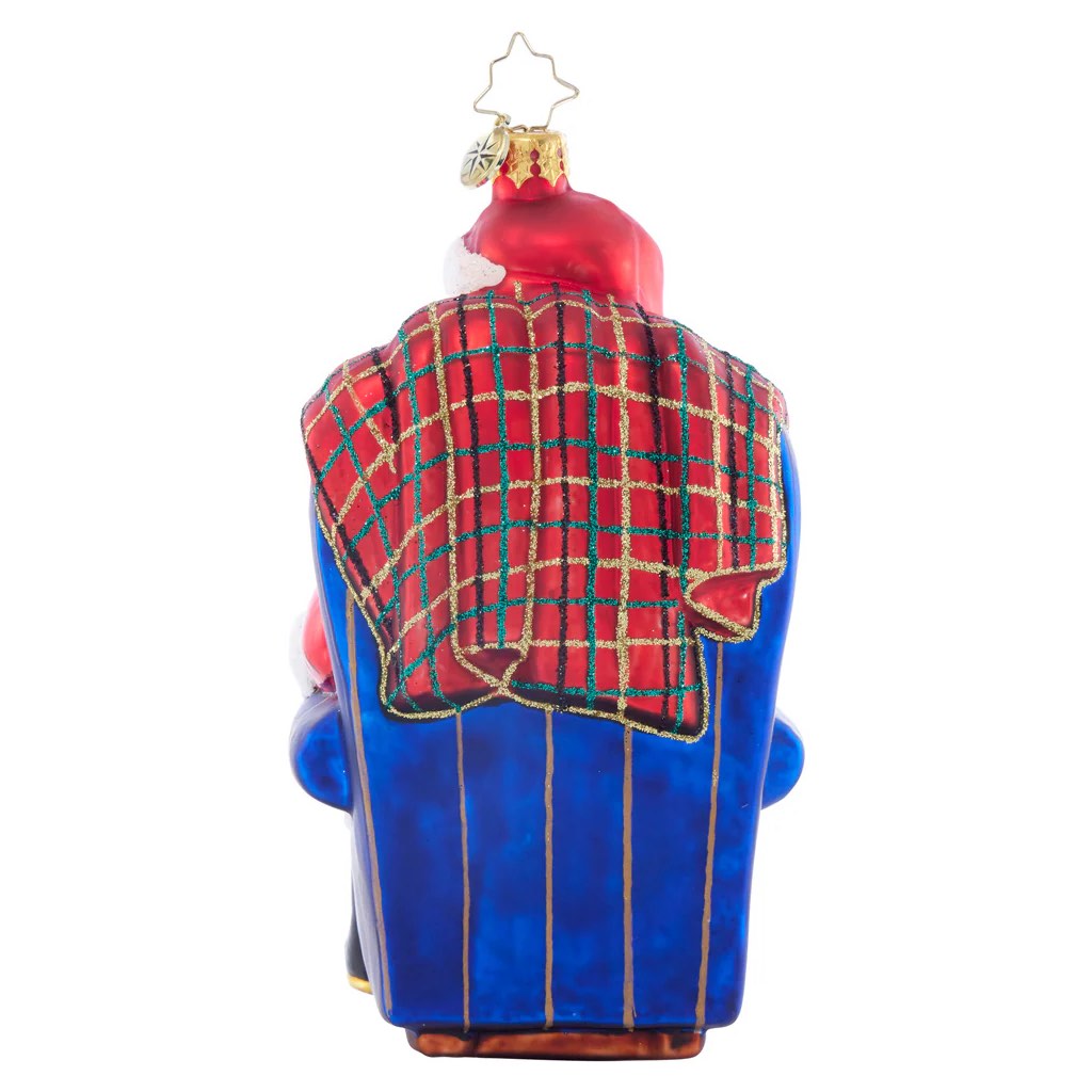 Christopher Radko Santa's 2024 Checklist Chair Christmas Ornament