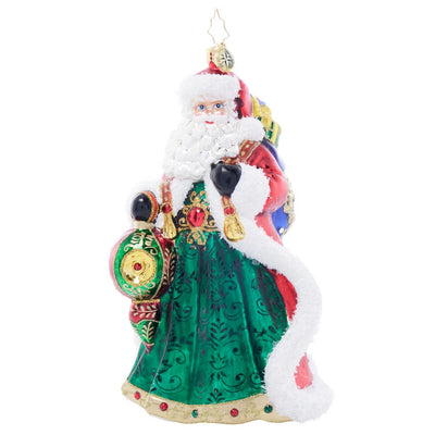 Christopher Radko Santa's Sparkling Keepsake Designer's Choice Christmas Ornament