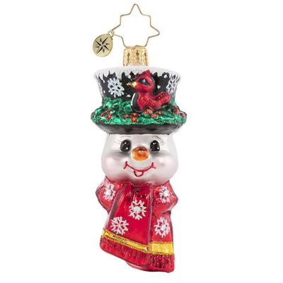 Christopher Radko A Snowman Worth Flocking To Gem Christmas Ornament