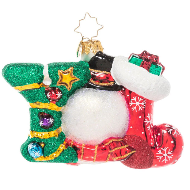 Christopher Radko A Joyful Holiday Snowman Christmas Ornament