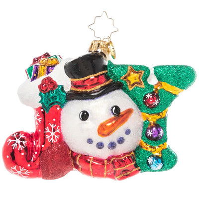 Christopher Radko A Joyful Holiday Snowman Christmas Ornament