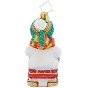 Christopher Radko Sliding Through The Year 2023 Snowman Christmas Ornament