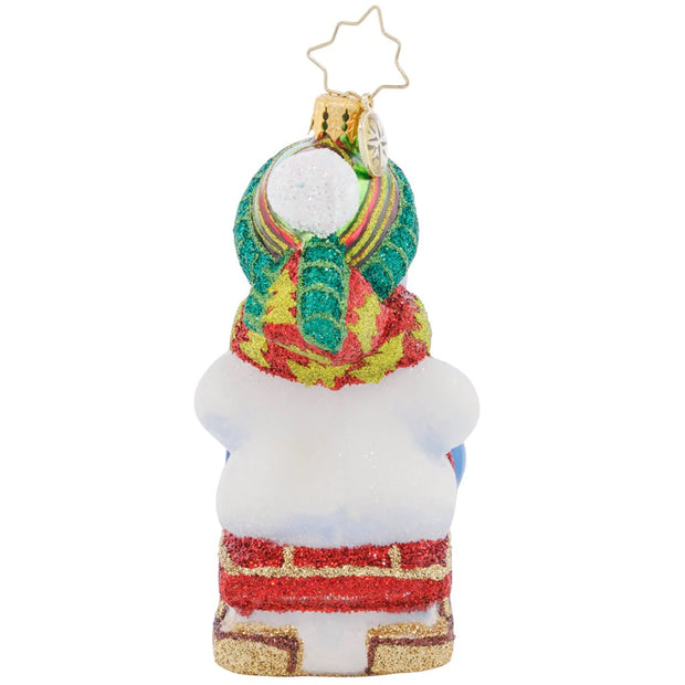 Christopher Radko Sliding Through The Year 2023 Snowman Christmas Ornament