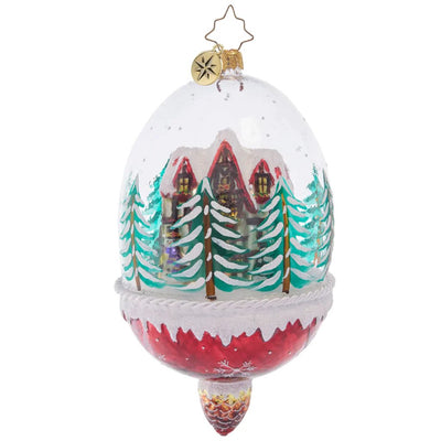 Christopher Radko Winter Cottage Hideaway LE Christmas Ornament