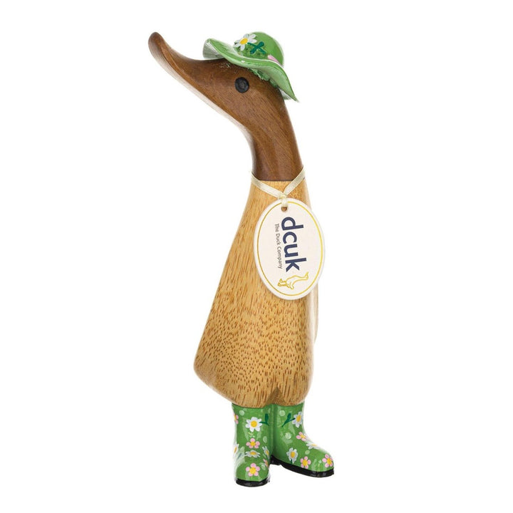 DCUK Floral Hat & Boots Duckling Figurine