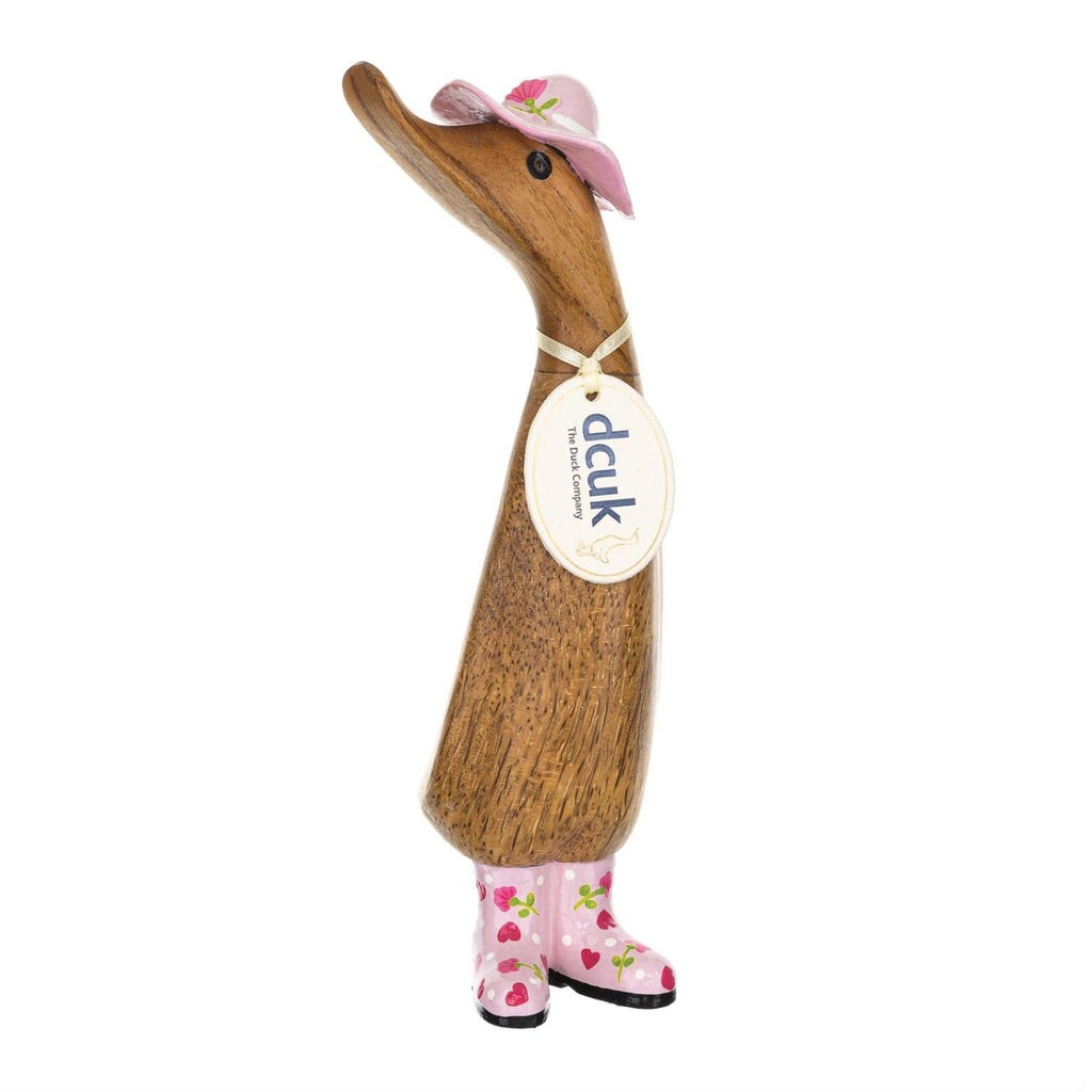 DCUK Floral Hat & Boots Duckling Figurine