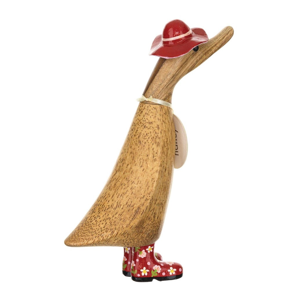 DCUK Floral Hat & Boots Duckling Figurine