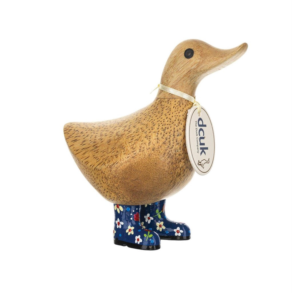 DCUK Floral Boots Ducky Figurine
