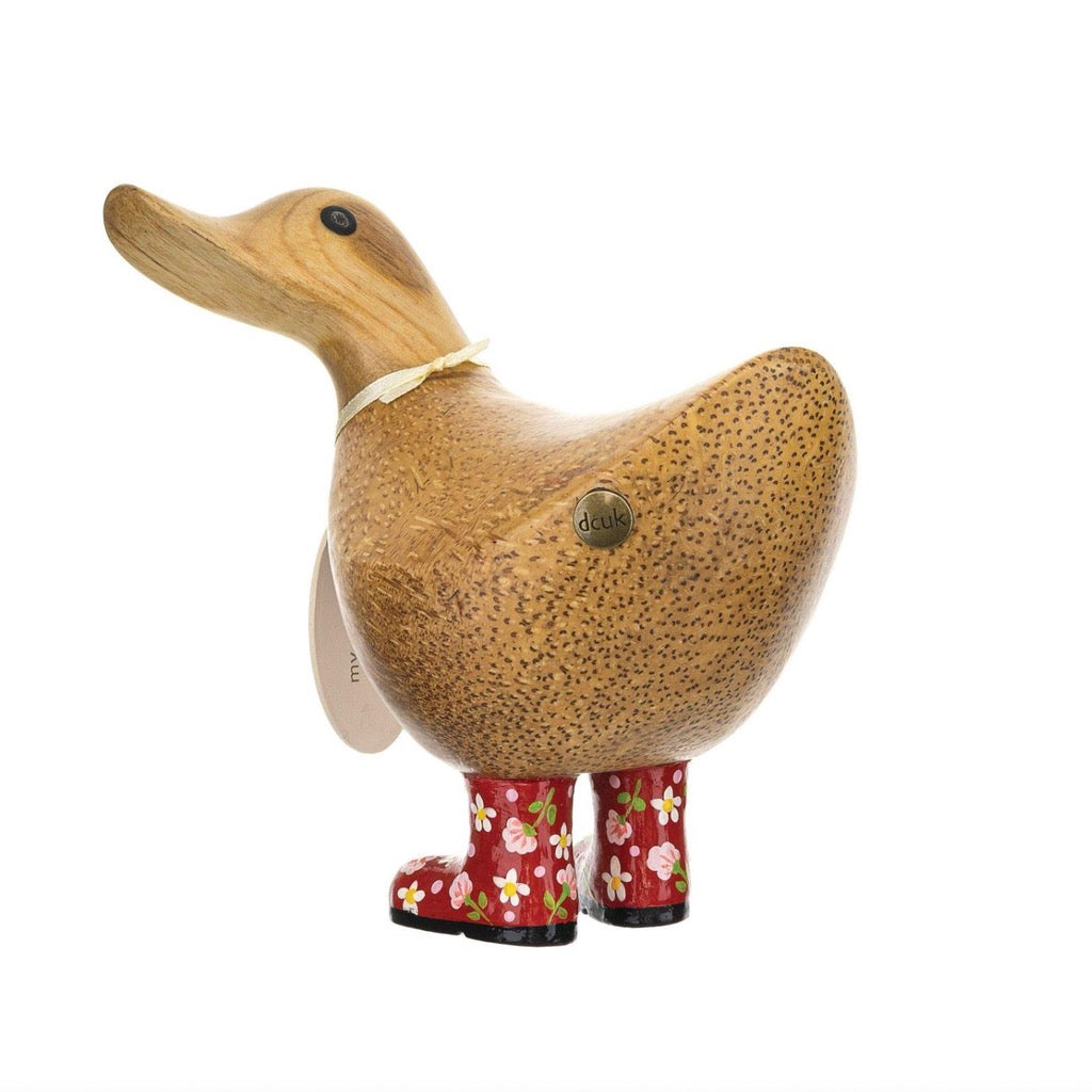 DCUK Floral Boots Ducky Figurine