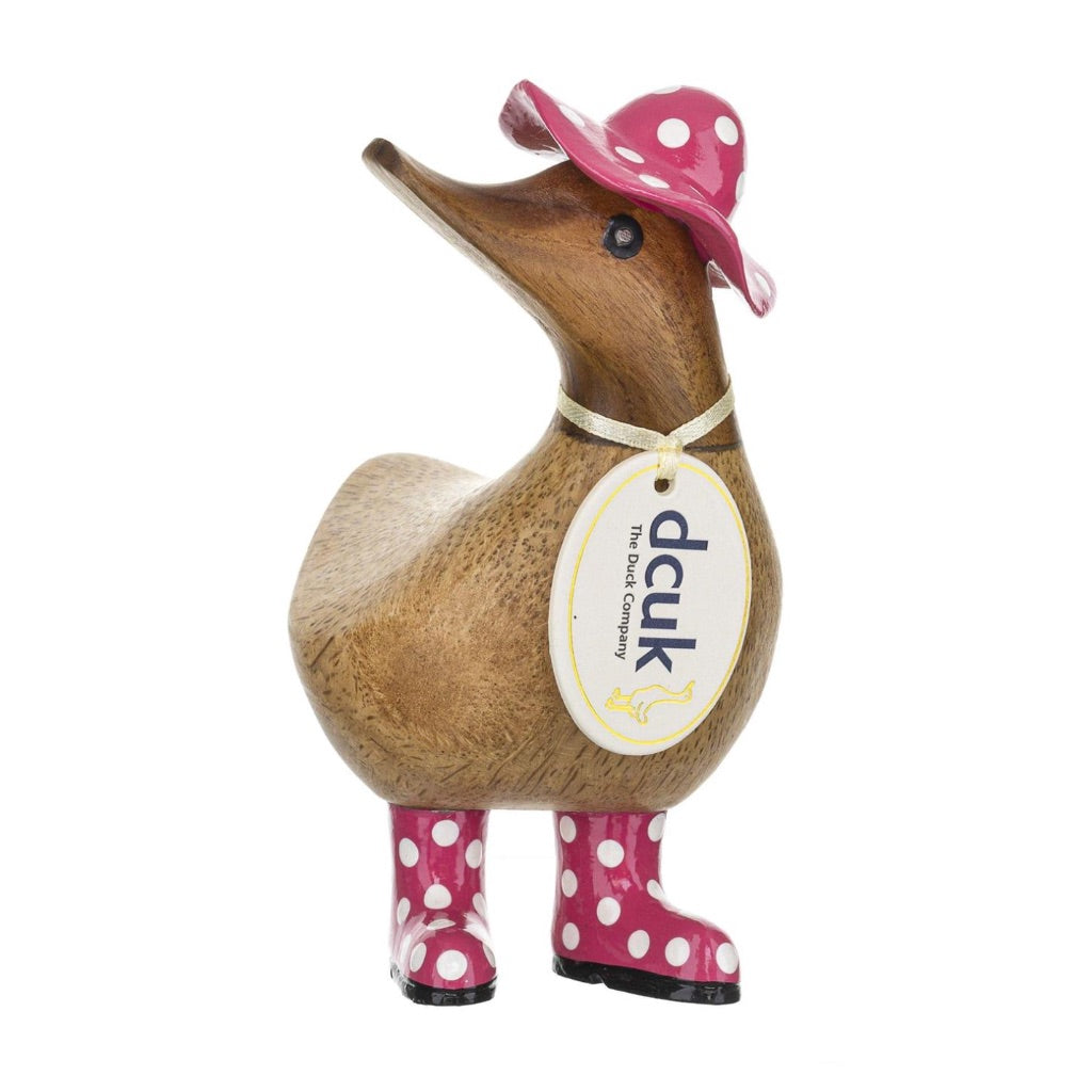 DCUK Spotty Hat & Boots Ducky Figurine
