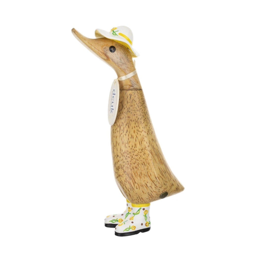 DCUK White Hat & Boots Duckling Figurine