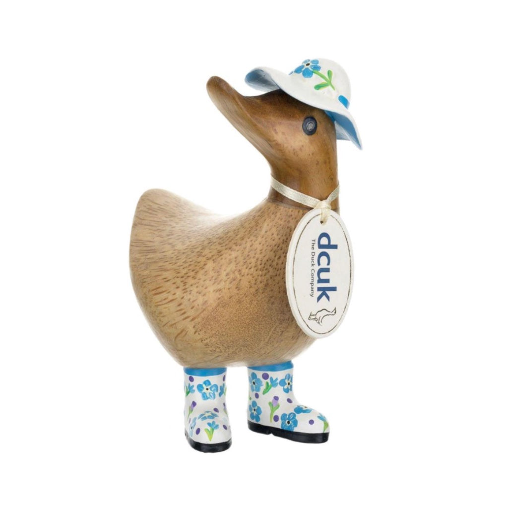 DCUK White Hat & Boots Ducky Figurine
