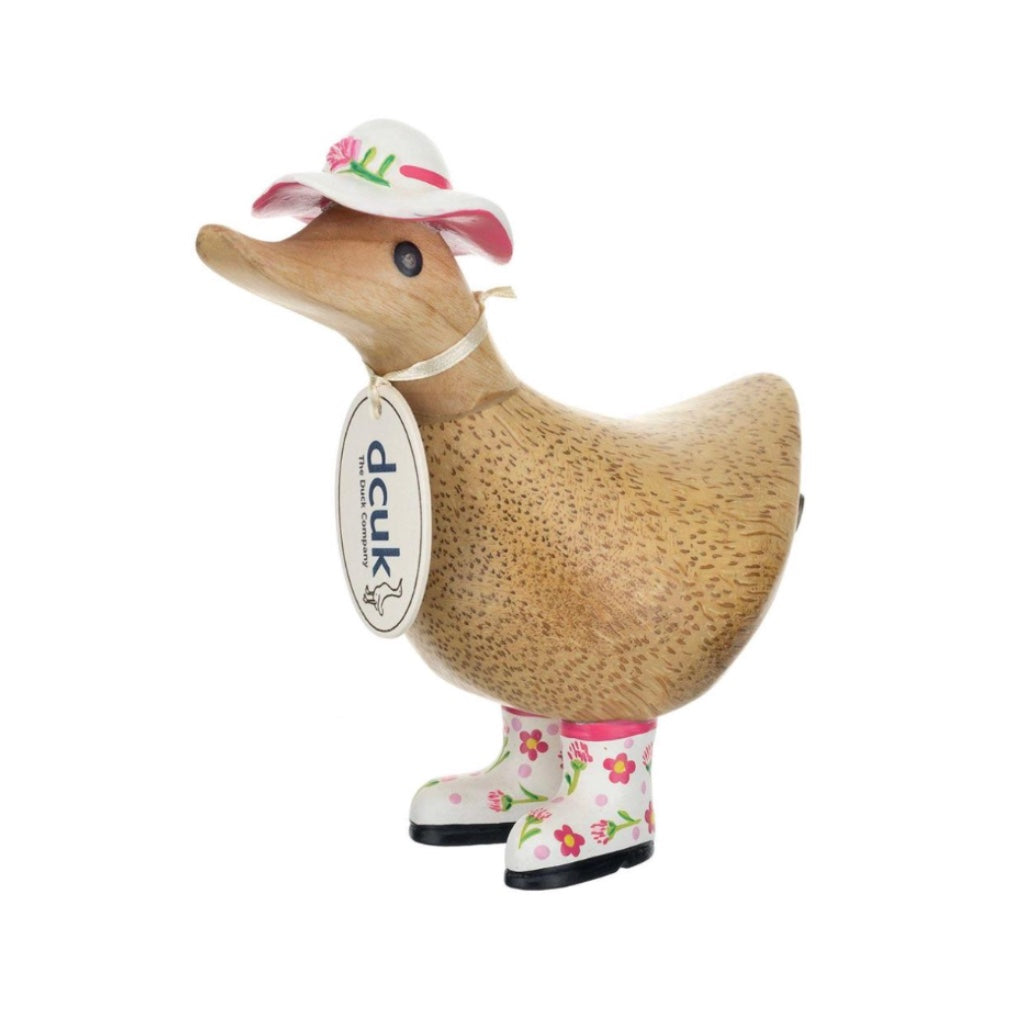 DCUK White Hat & Boots Ducky Figurine