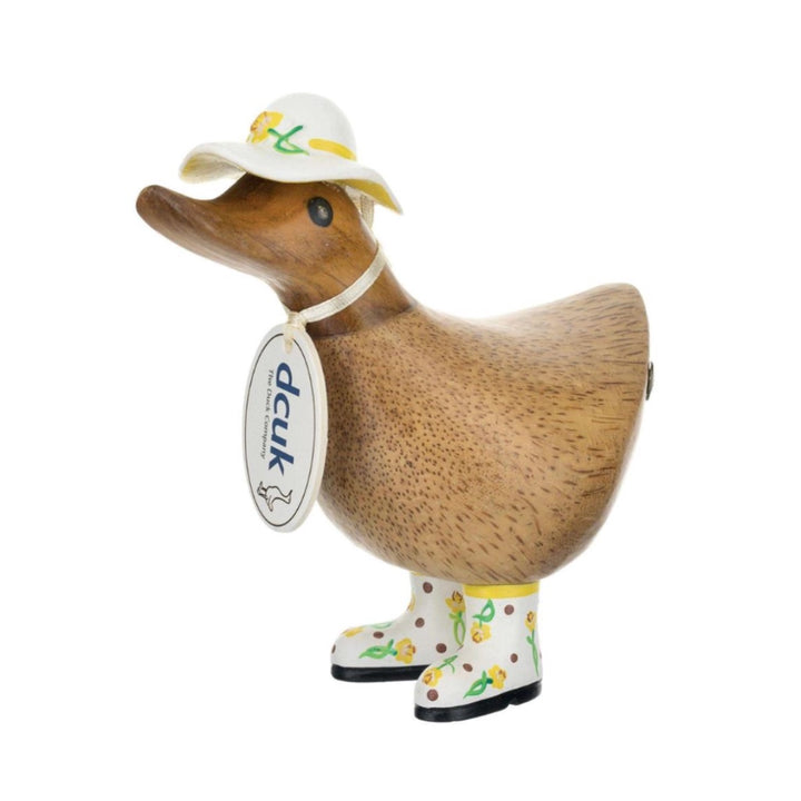 DCUK White Hat & Boots Ducky Figurine