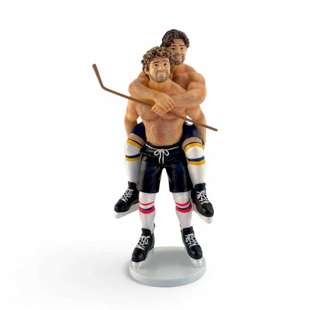 December Diamonds Poke The Bear Ornament - Heated Hockey Bears