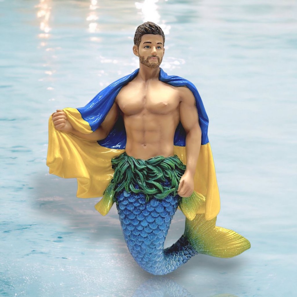December Diamonds Merman Ornament - Ukraine Proud
