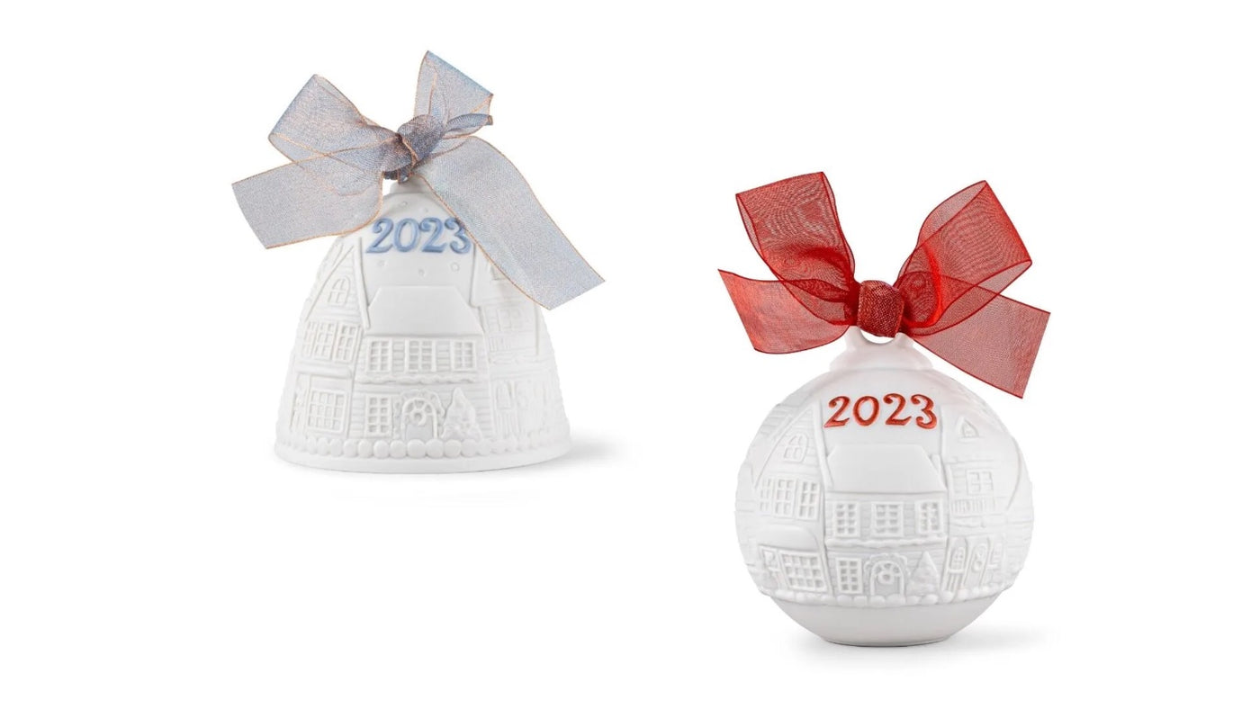 Lladro Christmas Ornaments - Lladro Bell & Ball Ornaments