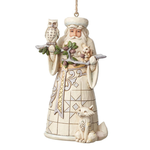 Jim Shore Woodland Santa Ornament