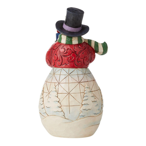 Jim Shore Snowman with Arms Full of Gifts Figurine
