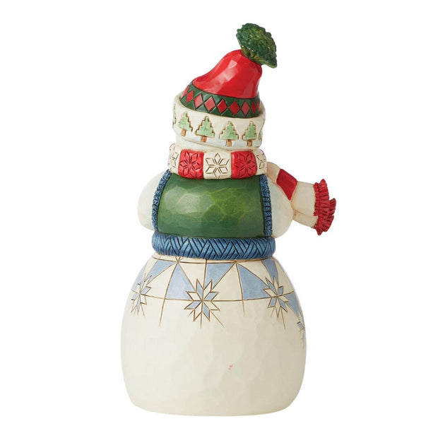 Jim Shore Cozy Snowman Figurine