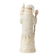 Jim Shore White Woodland Birch Bark Santa Figurine