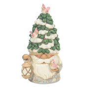 Jim Shore White Woodland Gnome With Evergreen Hat Figurine