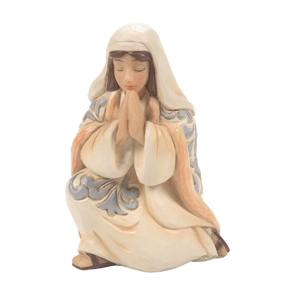 Jim Shore White Woodland Holy Family Creche Figurine Set