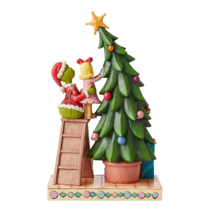 Jim Shore Grinch & Cindy Lou Decorating Tree Figurine