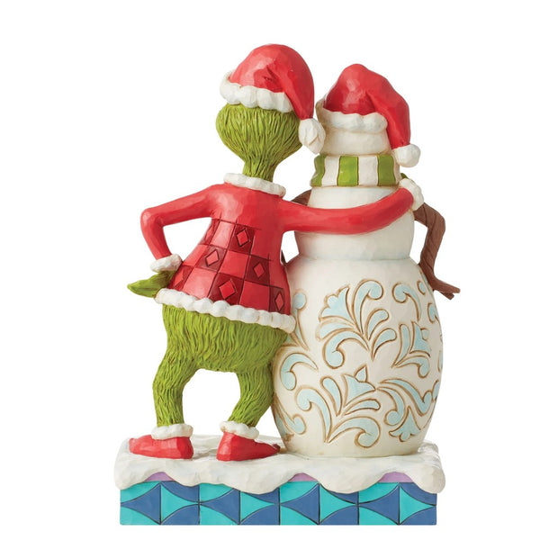 Jim Shore Grinch With Grinchy Snowman Figurine
